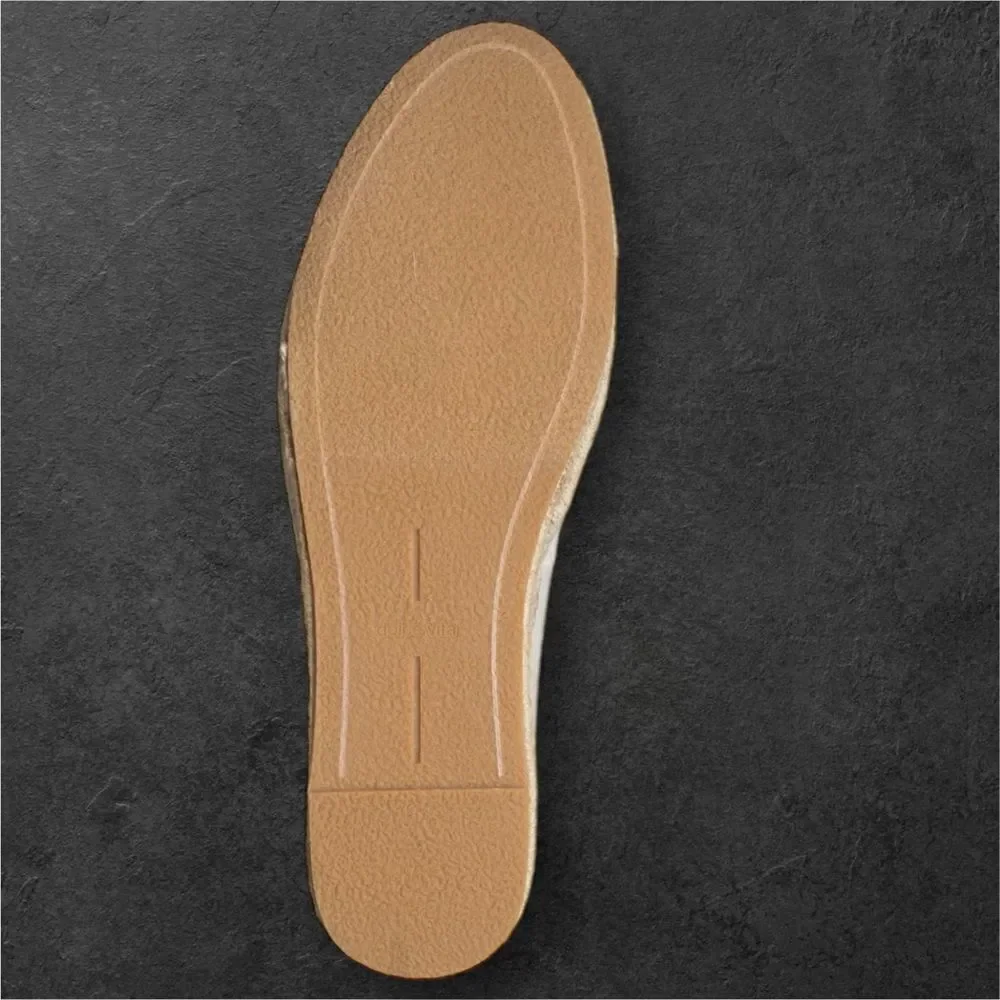 DOLCE VITA Women’s Morgan Espadrilles Flats in the Size 9.5 in Ivory Canvas